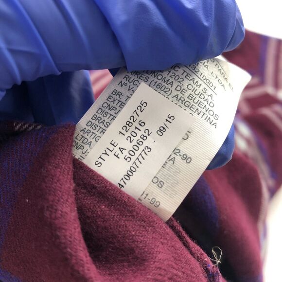 Under Armour ColdGear Small Red Light Flannel Button LS Multicolor Plaid Shirt - Picture 9 of 11